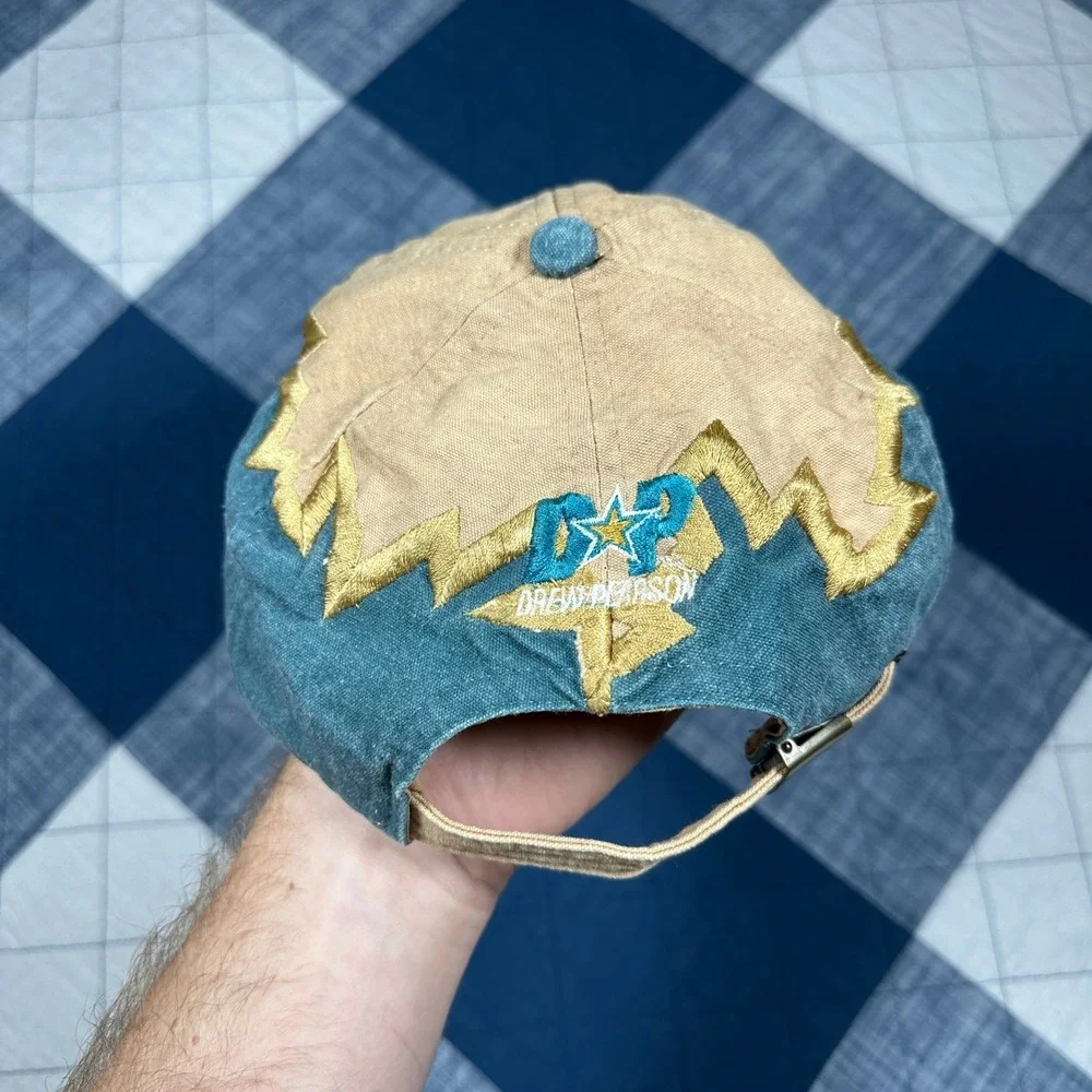 Rare 90s Vintage Jacksonville Jaguars Lightning Bolt Hat Drew Pearson Jags NFL